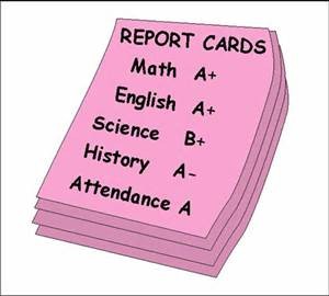 report card